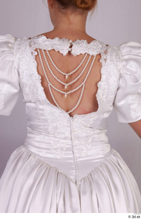  Photo Woman in historical Wedding dress 2 20th century historical clothing upper body wedding dress white dress 0007.jpg